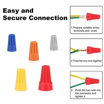 EFIXTK 158PCS Electrical Wire Connectors Screw Terminals Set