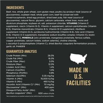 Purina Pro Plan Complete Essentials Shredded Blend Beef and Rice Dog Food Dry Formula with Probiotics for Dogs - 35 lb. Bag