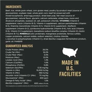 Purina Pro Plan Complete Essentials Shredded Blend Beef and Rice Dog Food Dry Formula with Probiotics for Dogs - 35 lb. Bag