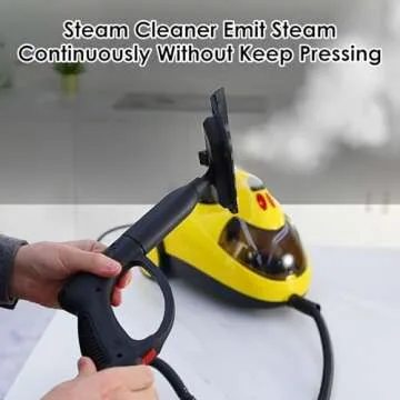 Potlimepan 1500 watt Deep Steam Cleaner with Attachments,Portable Steam Cleaner,Upholstery Steam Cleaner,Steam Cleaner for Home,Tile and Grout Steam Cleaner with on-board Storage (WJ528(NK-0697))