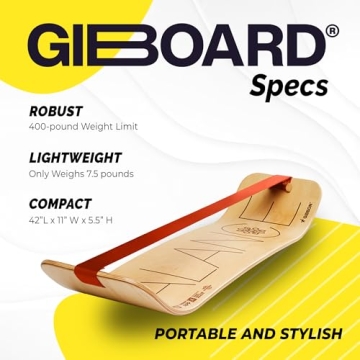 GIBBON GiBoard Balance Board for All Ages & Fitness