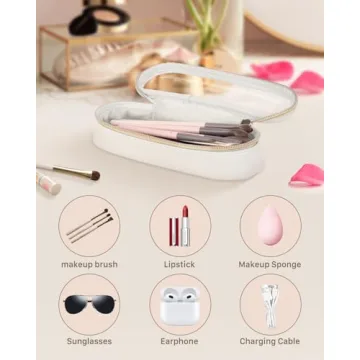 Soimeat Clear Travel Makeup Brush Holder for Stylish Organization