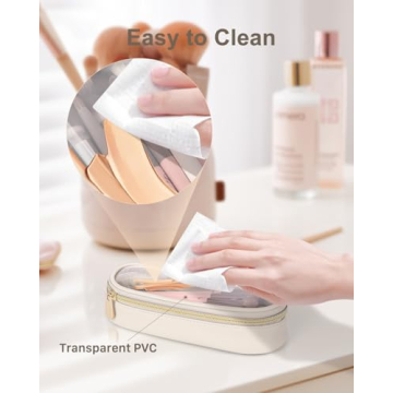 Soimeat Clear Travel Makeup Brush Holder for Stylish Organization