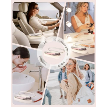 Soimeat Clear Travel Makeup Brush Holder for Stylish Organization