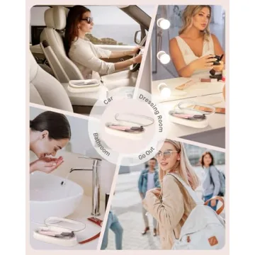 Soimeat Clear Travel Makeup Brush Holder for Stylish Organization