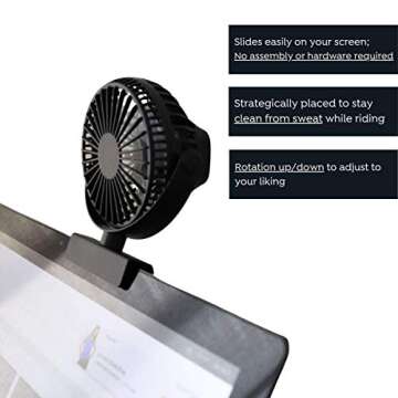 Peloton Fan for Intense Workouts - Rechargeable and Powerful