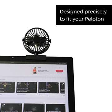 Peloton Fan for Intense Workouts - Rechargeable and Powerful