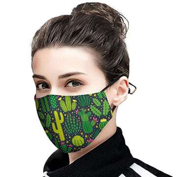 XUWU Face Balaclavas Bandana Mouth Cover Reusable Face Cloth for Women and Men (Color40)