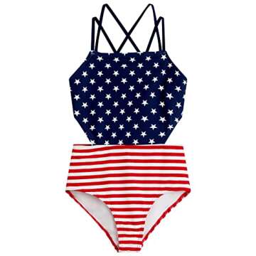 Kanu Surf Girls' Beach Girl Sport Cut-Out One Piece Swimsuit