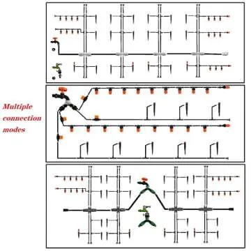 Drip Irrigation Kit, 1/4 Inch Polyethylene Distribution Irrigation Pipe for Micro-Spraying, Emitter Connecting Pipe Kit, DIY Garden Water-Saving Irrigation System with Blank Branch Hose. (01, 98FT)