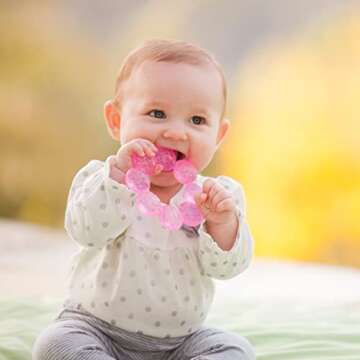 Infantino 3-Pack Water Teethers - 2 Pink + 1 Lime Set