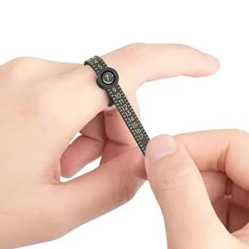 Ring Sizer with Magnified Glass for Accurate Sizing