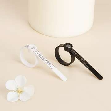 Ring Sizer with Magnified Glass for Accurate Sizing