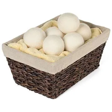 Set of 6 Extra Large 100% Organic New Zealand Wool Dryer Balls by WoolDryer Plus | Once you go wool, you'll never go back.