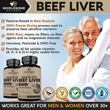 Grass Fed Beef Liver Capsules for Natural Energy and Health
