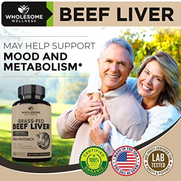 Grass Fed Beef Liver Capsules for Natural Energy and Health