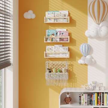 BBLIKE Nursery Book Shelves - Stylish Toy Storage Set