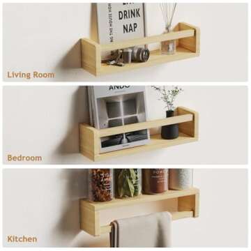 BBLIKE Nursery Book Shelves - Stylish Toy Storage Set