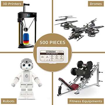 Nylon Flat Washer Assortment Kit for Electrical Connections