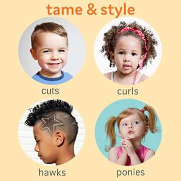 T is for Tame Hair Taming Gel for Toddlers, Babies, and Kids - Vegan & Organic Hair Gel, Anti-Frizz, Non-Sticky, Styling Gel for Girls & Boys, Vitamin E Infused - 3.38 fl oz