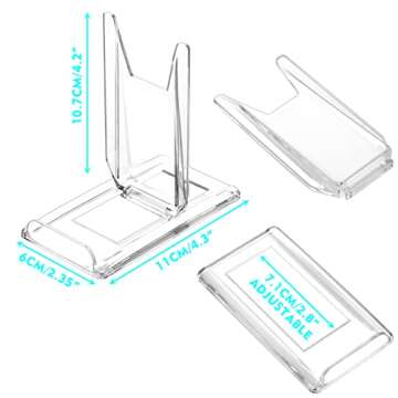 10 Sets Acrylic Easel Stand for Display Adjustable Book Stand Bowl Holder for Gameboy Album CD Purse...