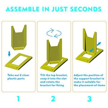 10 Sets Acrylic Easel Stand for Display Adjustable Book Stand Bowl Holder for Gameboy Album CD Purse Handbag Video Game Sports Cards Comics Books Plates Photos Postcards Blessing card Artwork...