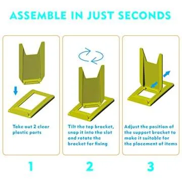 10 Sets Acrylic Easel Stand for Display Adjustable Book Stand Bowl Holder for Gameboy Album CD Purse Handbag Video Game Sports Cards Comics Books Plates Photos Postcards Blessing card Artwork...