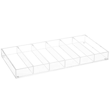 MyGift Premium Acrylic Sunglass Holder with 6 Compartments