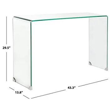 Safavieh Ambler Clear Console Table for Chic Spaces