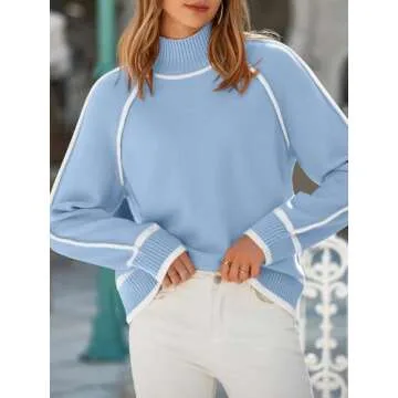 NALANISA Women's Mock Turtleneck Sweater for Winter