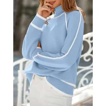 NALANISA Women's Mock Turtleneck Sweater for Winter