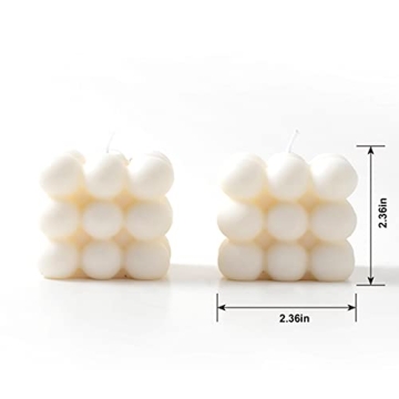 Chic 2 Pcs Bubble Soy Wax Candles for Home Decor