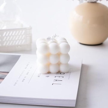 Chic 2 Pcs Bubble Soy Wax Candles for Home Decor