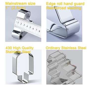 Ice Cream Cookie Cutters 8-Pc. Set, Ice Cream Cutters Stainless Steel Fondant Cutters, Popsicle, Hard and Soft Serve Ice Cream Cone (Cartoon Cookie Cutters Set)