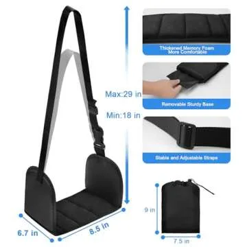 Airplane Foot Hammock Travel Essential Adjustable Comfort