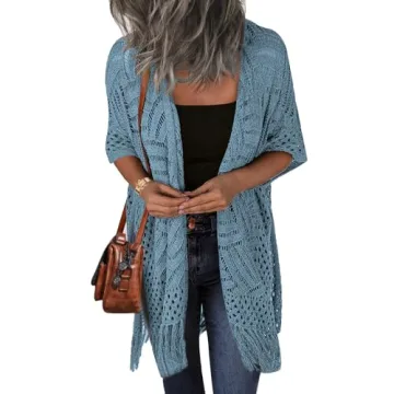 Stylish HOTOUCH Lightweight Crochet Cardigan for Women