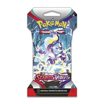 Explore 8 Scarlet & Violet Sleeved Booster Packs - 80 Exciting Cards!