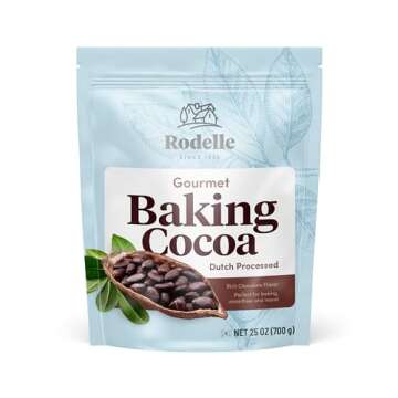 Rodelle Gourmet Baking Cocoa, 1.54 Lb, Pack Of 2