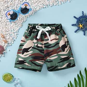 Aalizzwell Infant Baby Boys Camouflage Swim Trunks – Cute and Comfy Beach Shorts