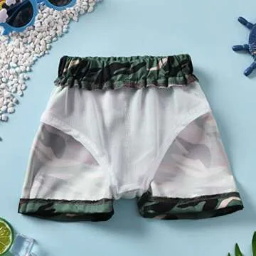 Infant Camouflage Swim Trunks for Beach Fun