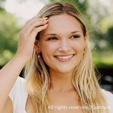 SANNYRA Initial A Hoop Earrings for Women, 14k Gold Plated CZ Letter Hypoallergenic Stud Earring, Trendy Jewelry Valentine's Day Gifts for Her