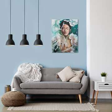 ARTEZA Stretched Canvas, 24 x 30 Inches, Pack of 6, Blank White Large Canvas for Painting for Acrylic, Oil and Gouache Paints