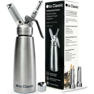 Gourmet Whipped Cream Dispenser - 500ml Stainless Steel