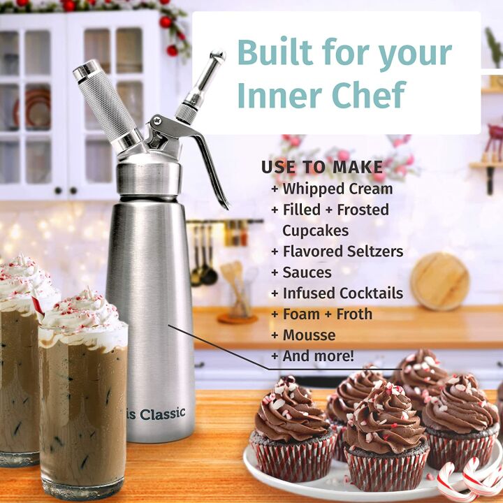 Gourmet Whipped Cream Dispenser - 500ml Stainless Steel
