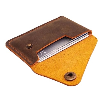 Turbosnail Leather Card Holder, Credit Card Wallet, Slim Front Pocket Wallet