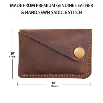 Turbosnail Leather Card Holder Minimalist Wallet for All