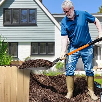 VNIMTI 45 Inch Aluminum Snow Shovel with D Handle