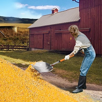 VNIMTI 45 Inch Aluminum Snow Shovel with D Handle