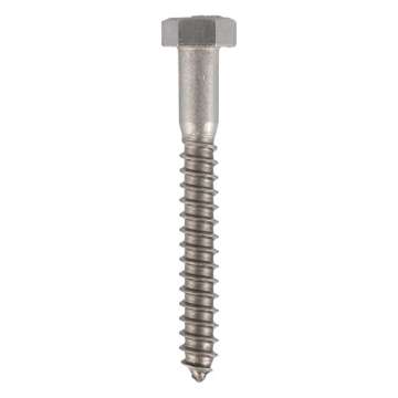 5/16 x 2-1/2 Stainless Lag Bolt - 25-Pack Heavy Duty