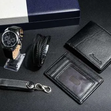 Souarts Men's Watch Set - Ideal Gift for Him